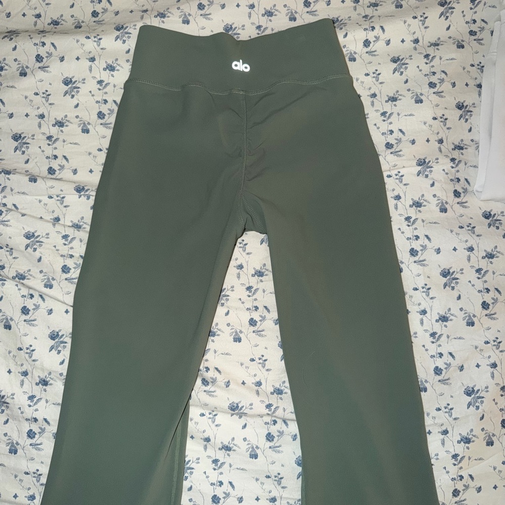 ALO Yoga Olive Yoga Flare pants